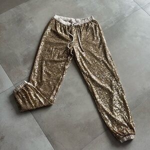 Sequin jogger gold XSmall